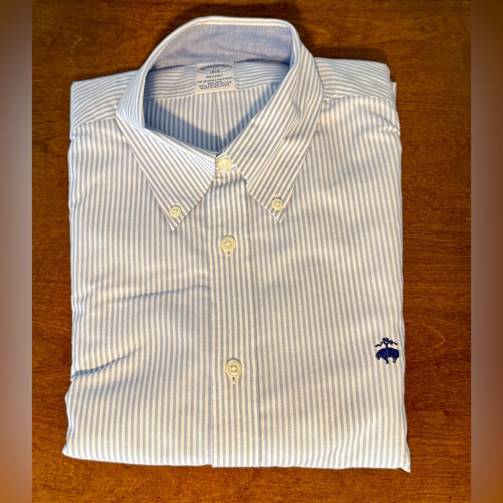 Brooks Brothers Regent Button Down - Blue and White Stripes